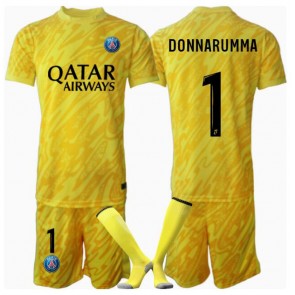 Paris Saint-Germain Gianluigi Donnarumma #1 Brankářské Dětské Alternativní dres komplet 2024-25 Krátký Rukáv (+ trenýrky)